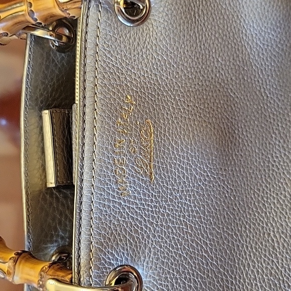 Gucci shopper Tote leather medium bag. Color gold metallic - Picture 12 of 14